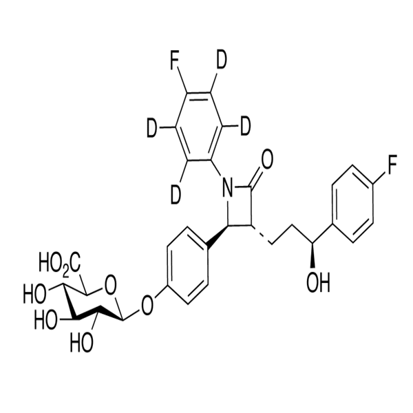 Ezetimibe D4 glucuronide (phenolic ).png